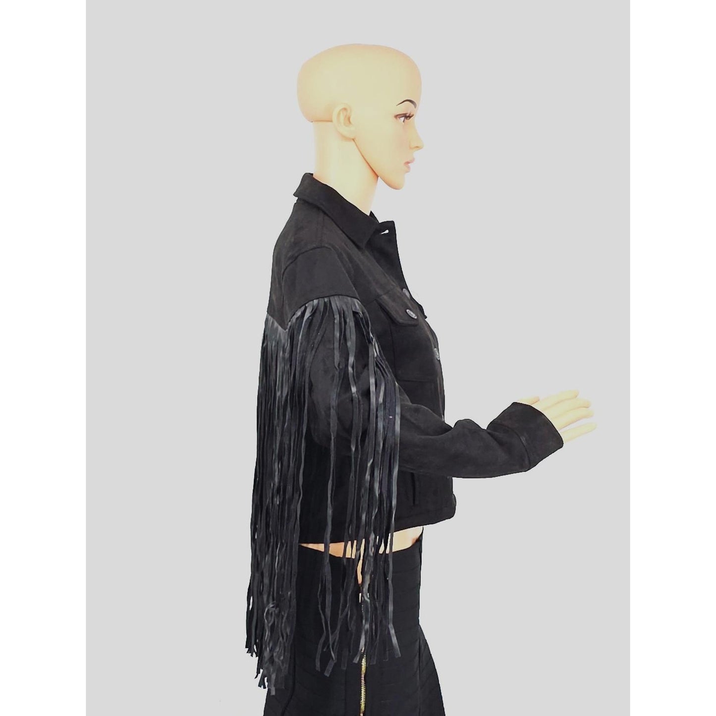 Juicy Couture Fringe-tastic Rust Suede Jacket - Yeehaw Your Outerwear!/XS