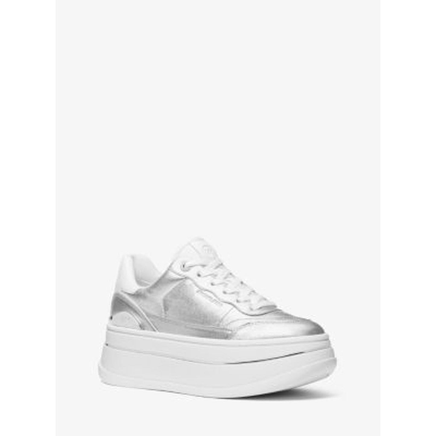 Michael Kors Hayes Metallic Leather Platform Sneaker/11M