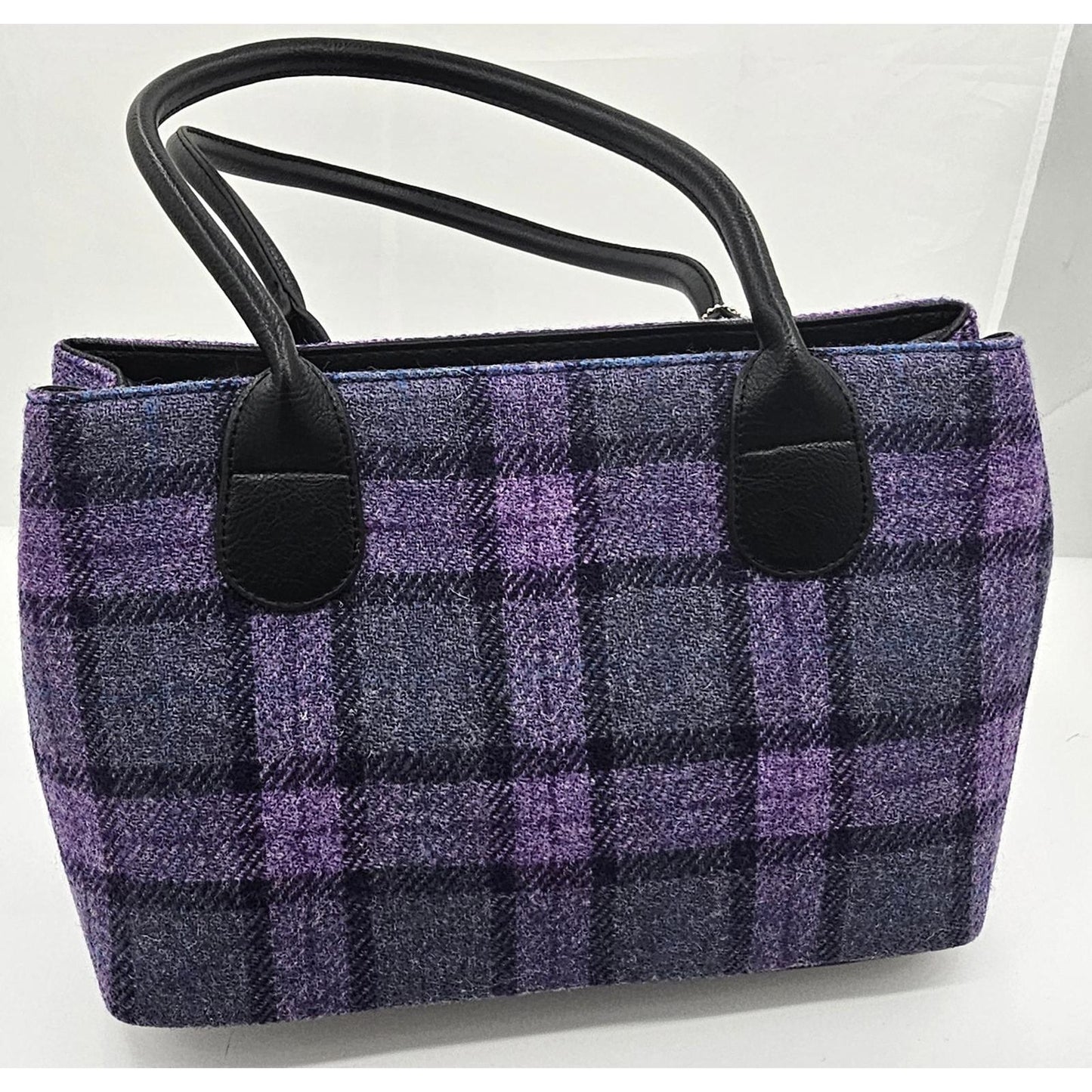 Chic Purple Harris Tweed Satchel - Because Your Arm Deserves a Hug!