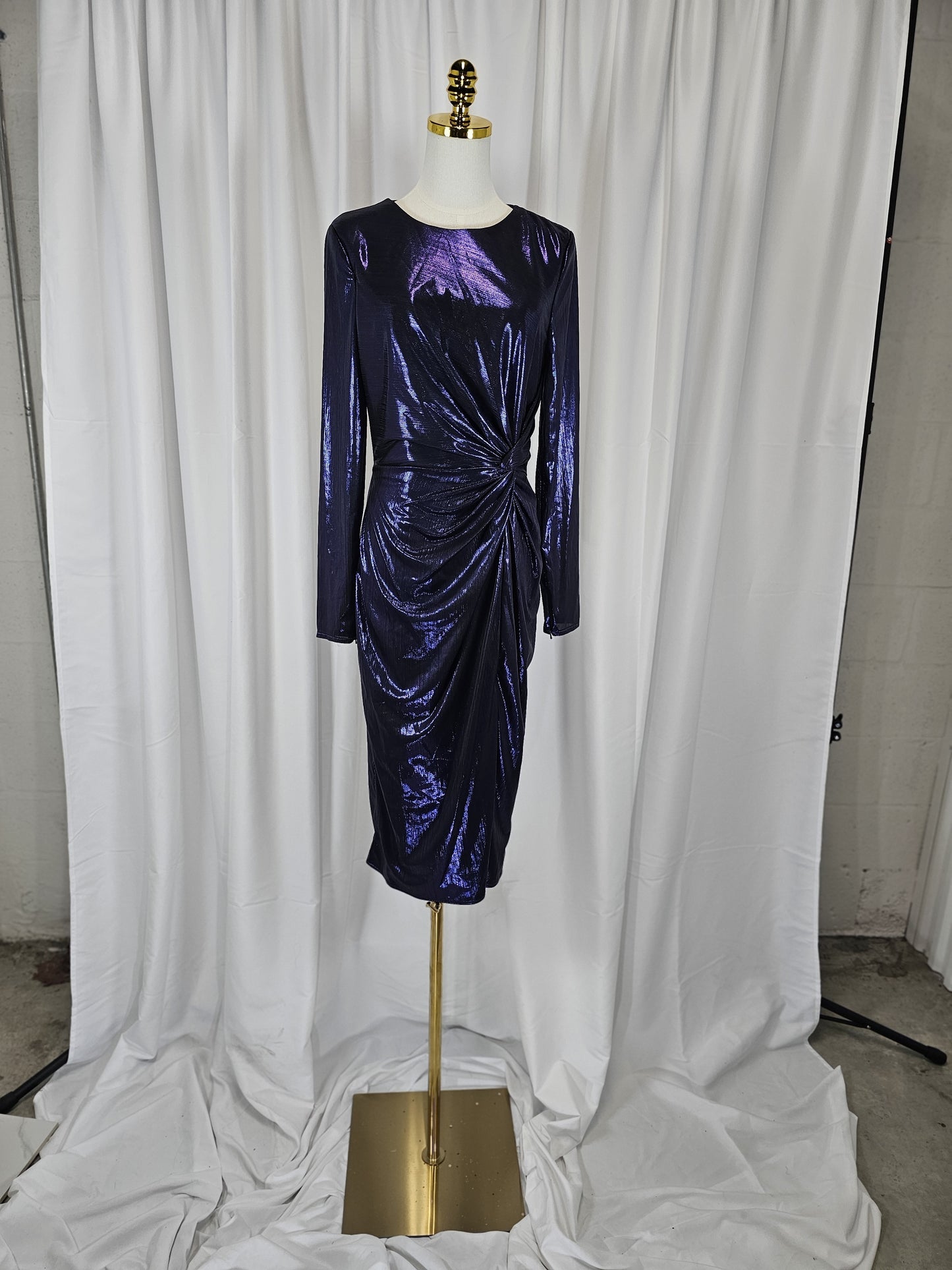 Luxe Turn-Up the Night Midi Dress: Shine Like the Stars!