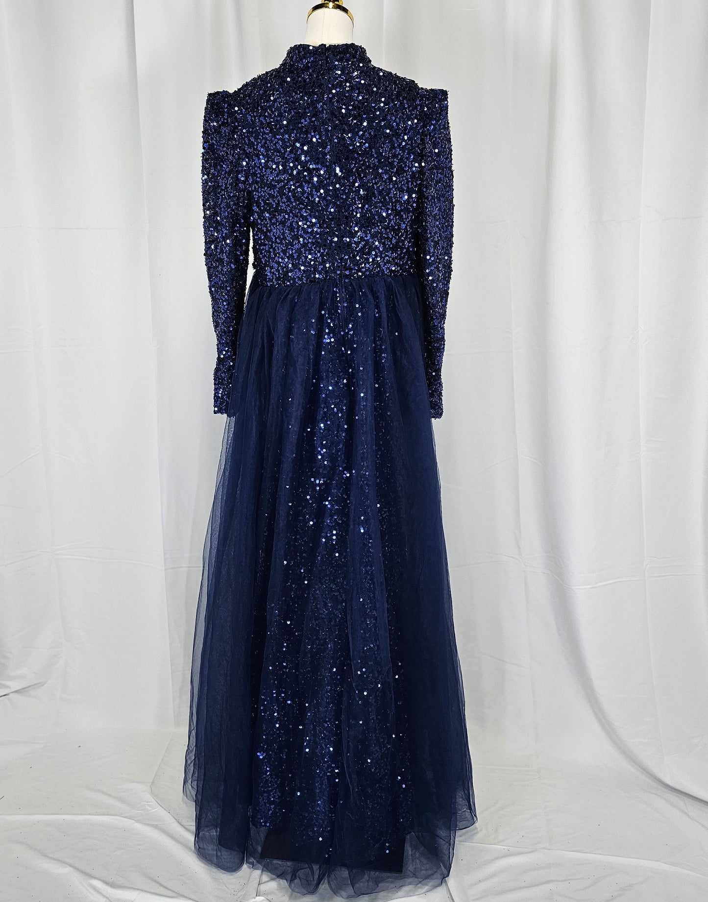 Dazzling Midnight Stardust Gown