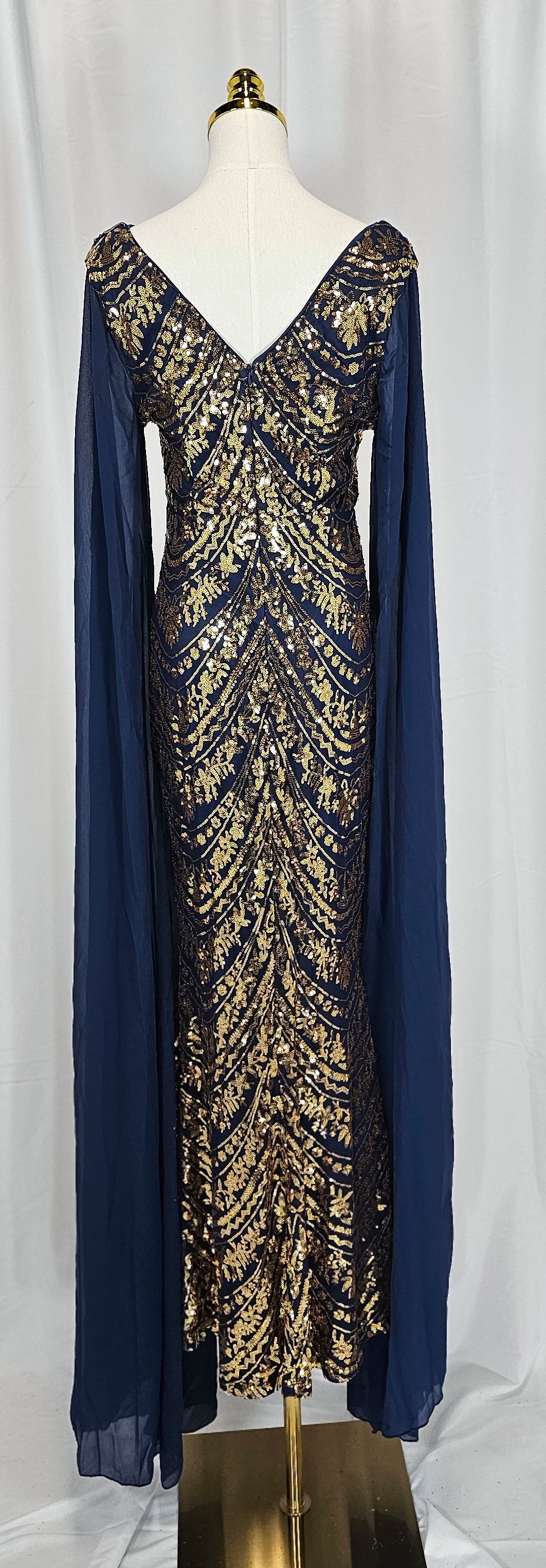 Gilded Goddess Glamour Gown