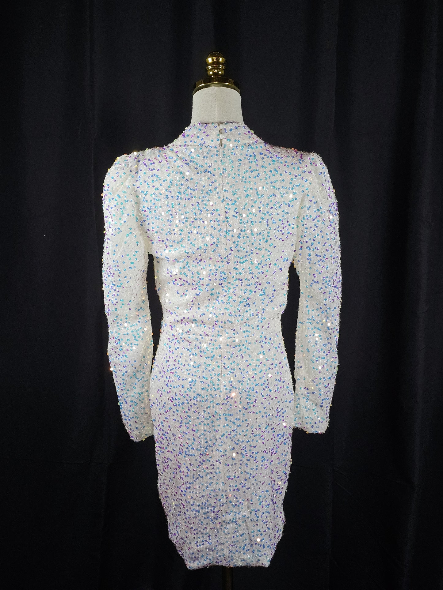 Dazzling Ice Queen Cocktail Dress with a Splash of Sparkle
