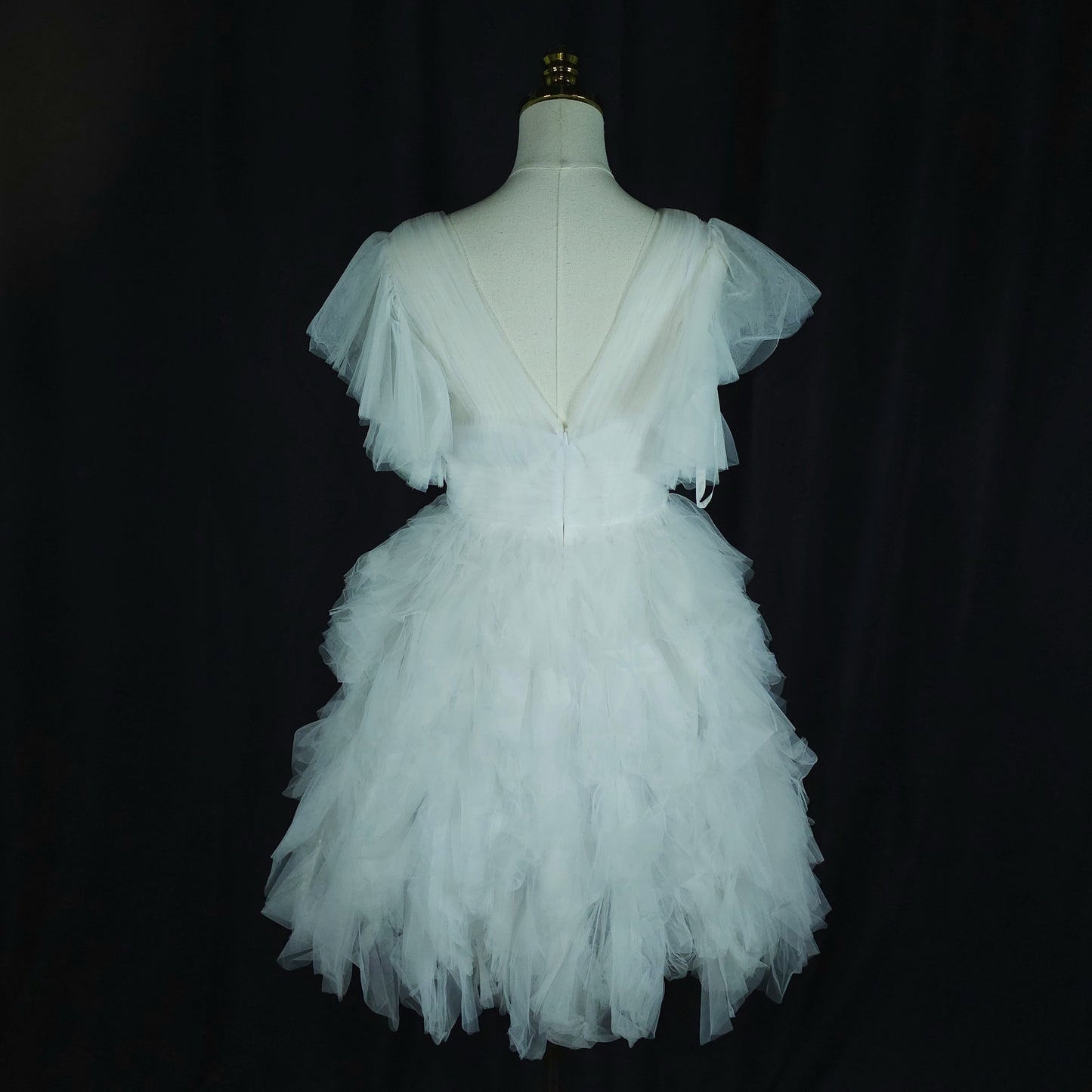 Cloud Nine Ruffled Tulle Dress: Float Like a Feather