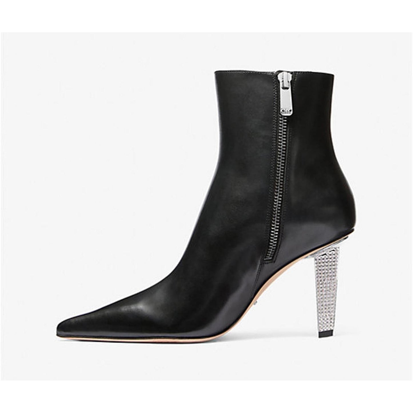 Michael Kors Halle Embellished Leather Ankle Boot/8