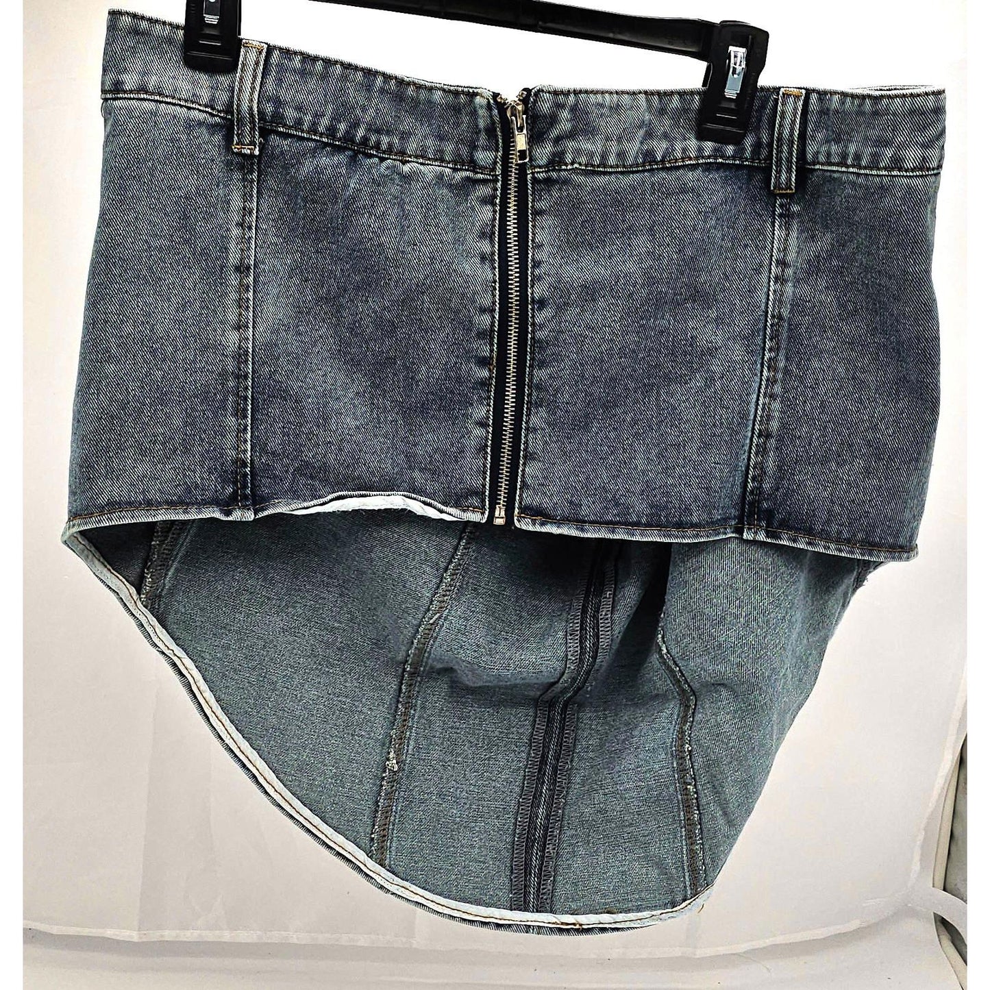 Juicy Couture Sassy Denim Shirt with a Surprise Zip Back /22W