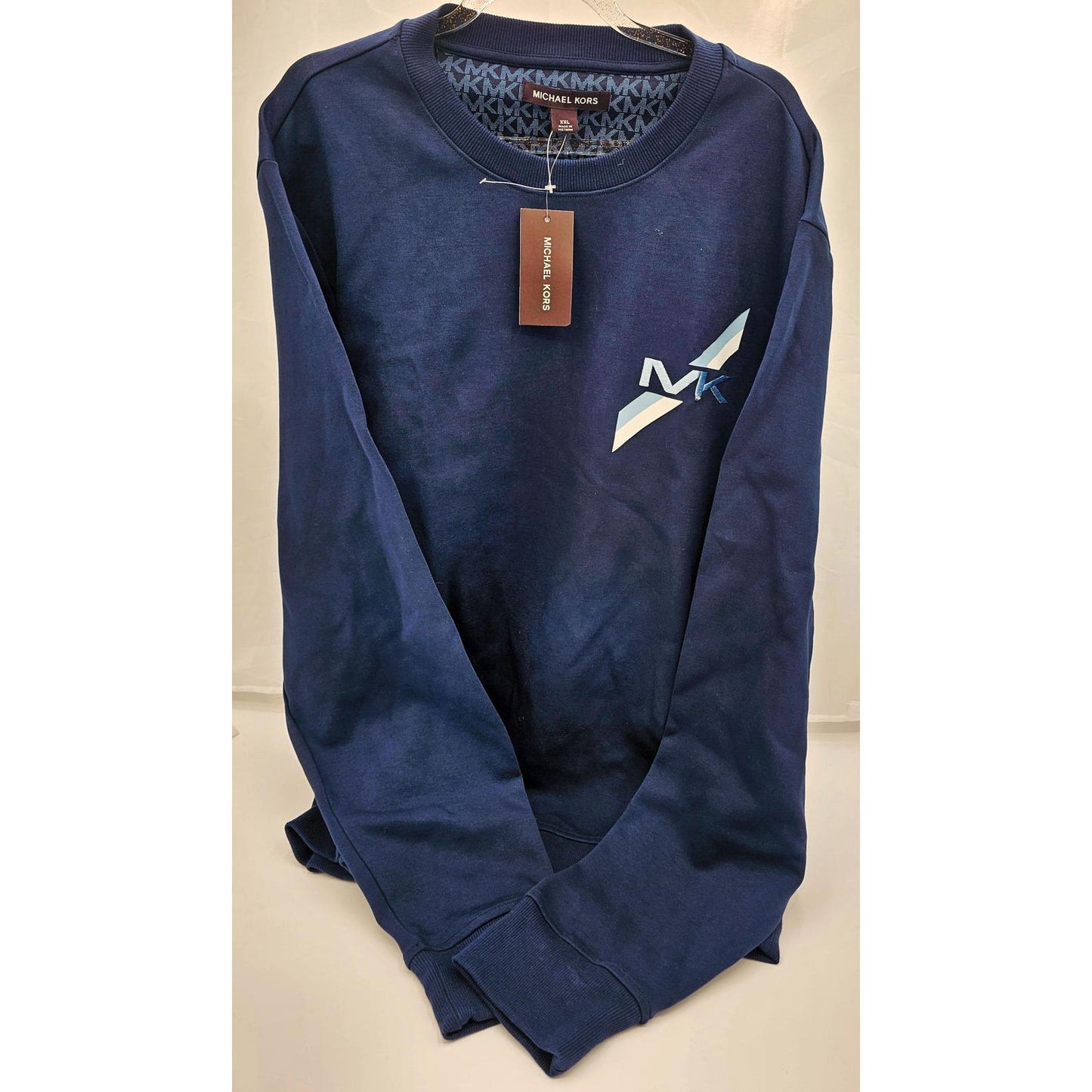 Michael Kors Navy Blue Sweatshirt - Cozy Up in Style!/XXL