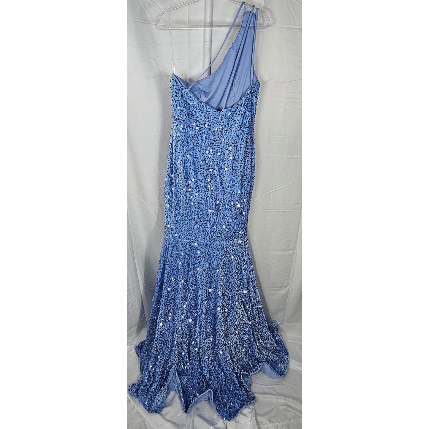 Sequined Party Dress - Cobalt Celebration