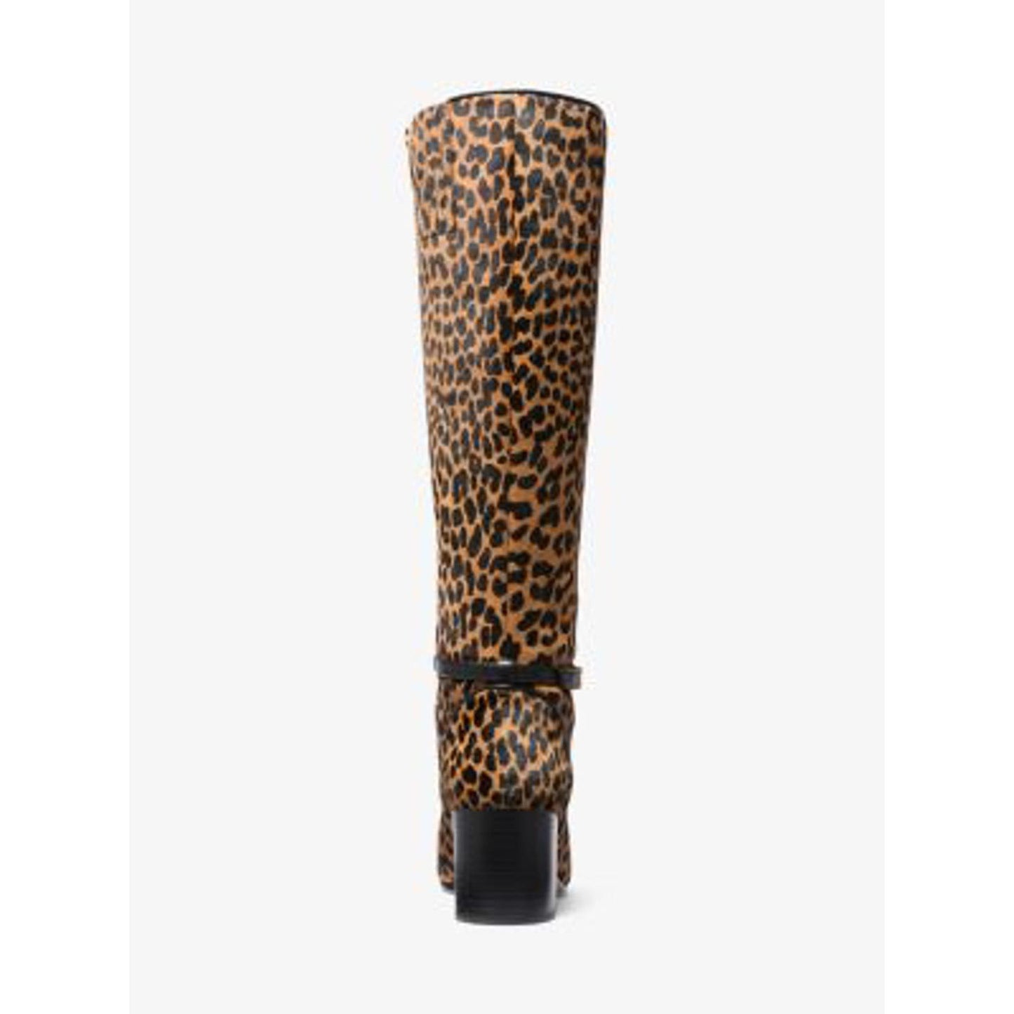 Michael Kors Ella Leopard Print Calf Hair Block Heel Boot/8