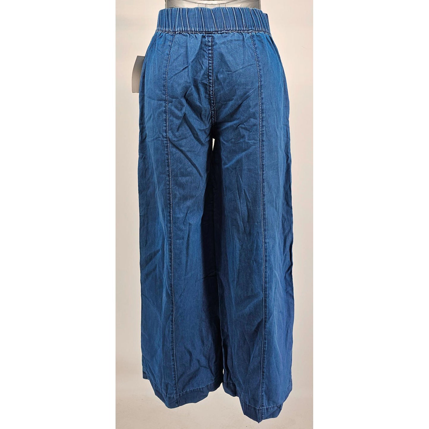 Juicy Couture Wide Leg Denim Jeans Elastic Waist and Drawstring Medium Wash/2