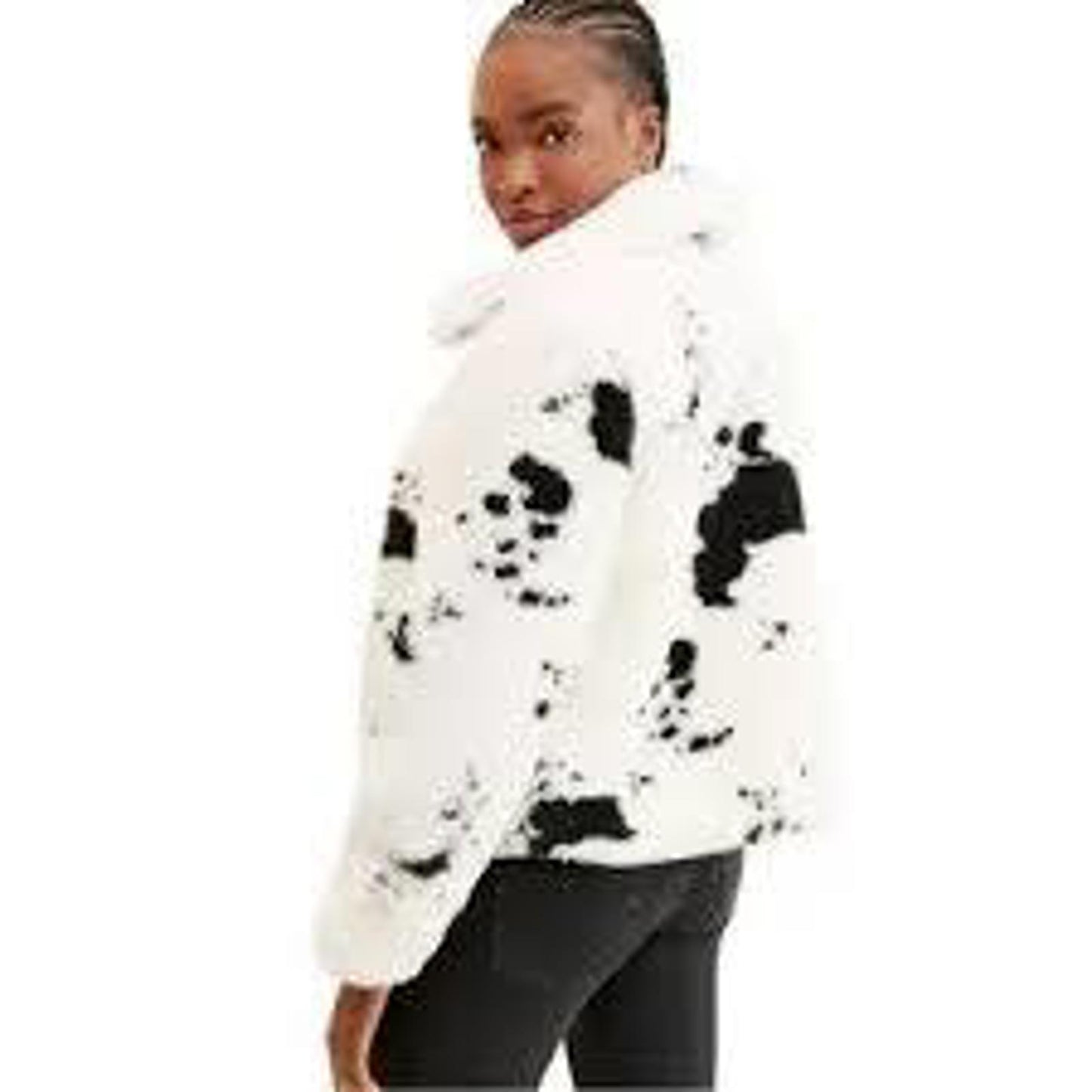 Juicy Couture Cow Print Faux Fur Jacket/S