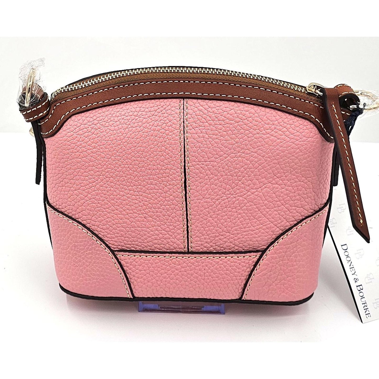 Dooney & Bourke Pink Pebbled Leather Crossbody Bag - Chic & Cheeky!