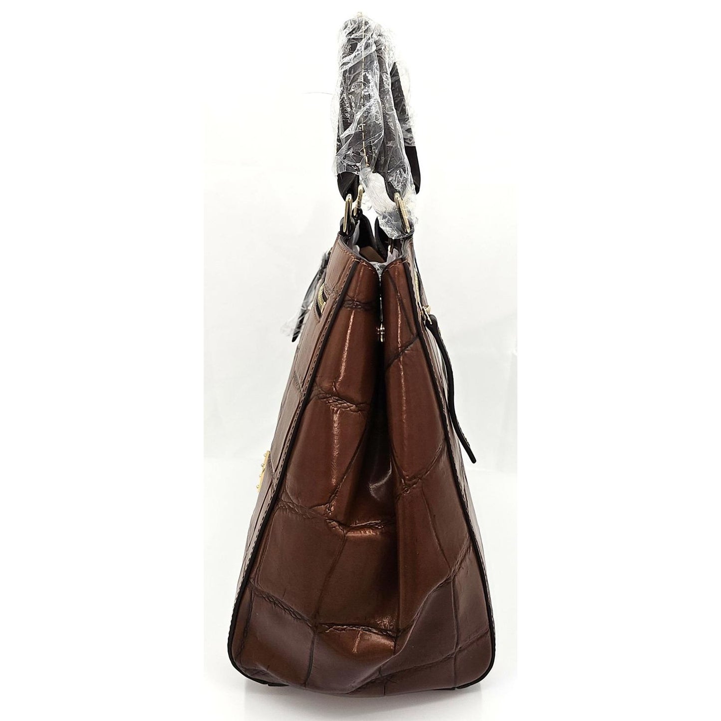 Dooney & Bourke Brown Croc-Embossed Satchel - Fancy Enough for Your Best Secrets