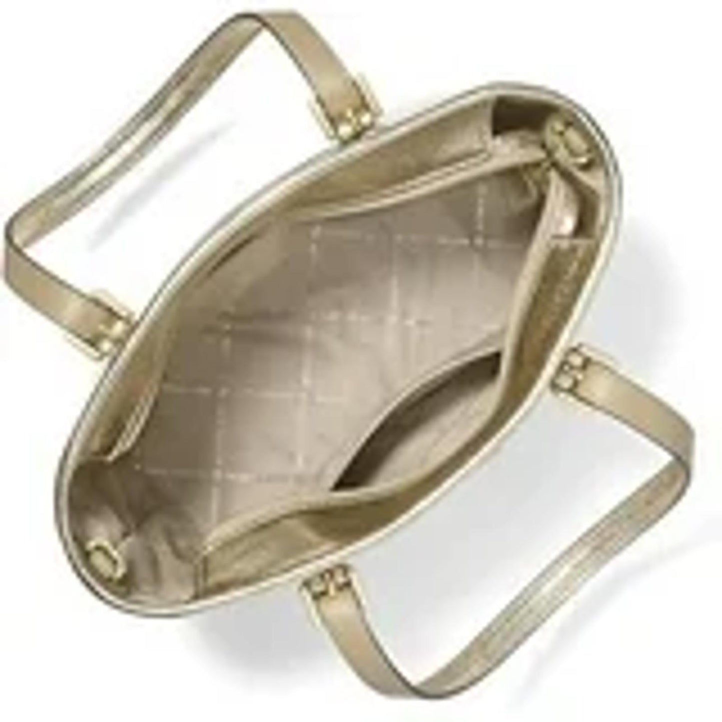 Michael Kors Gold Saffiano Leather Tote Bag