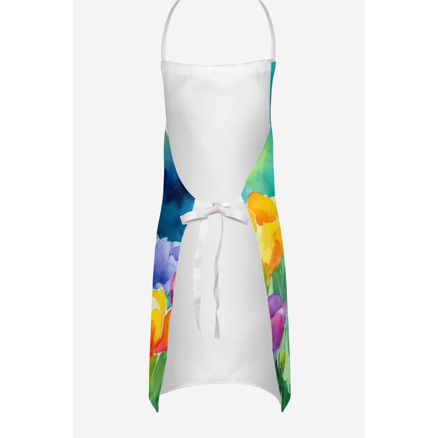 Freesias in Watercolor Apron-3