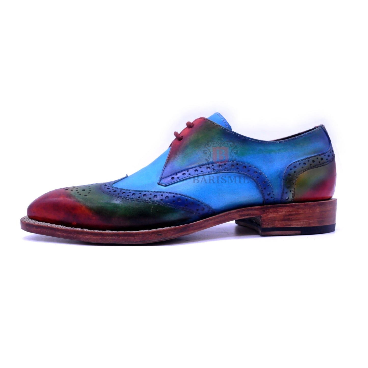 Porto - Blue Derby Shoes-3