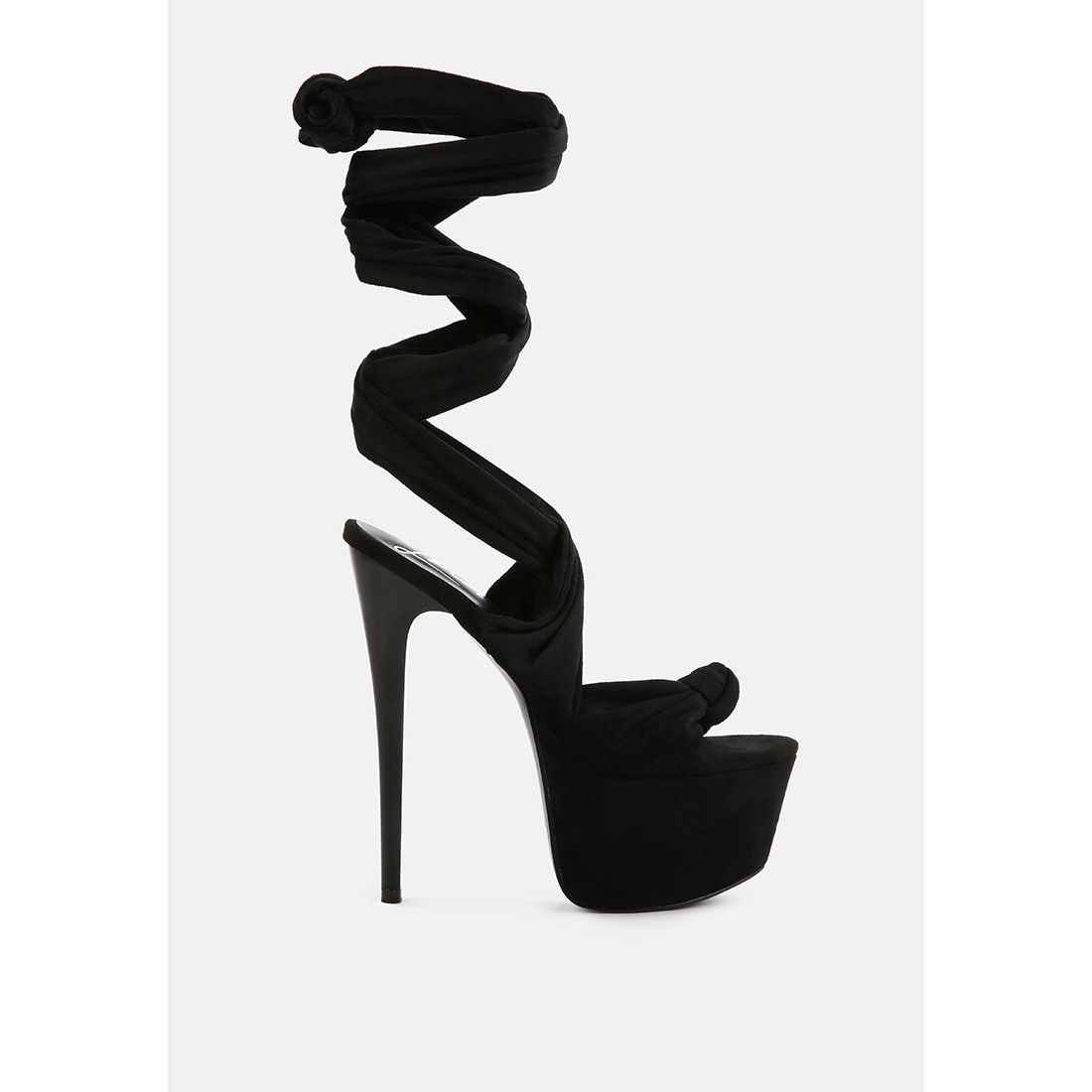 Bauble High Heeled Lace Up Sandals-5