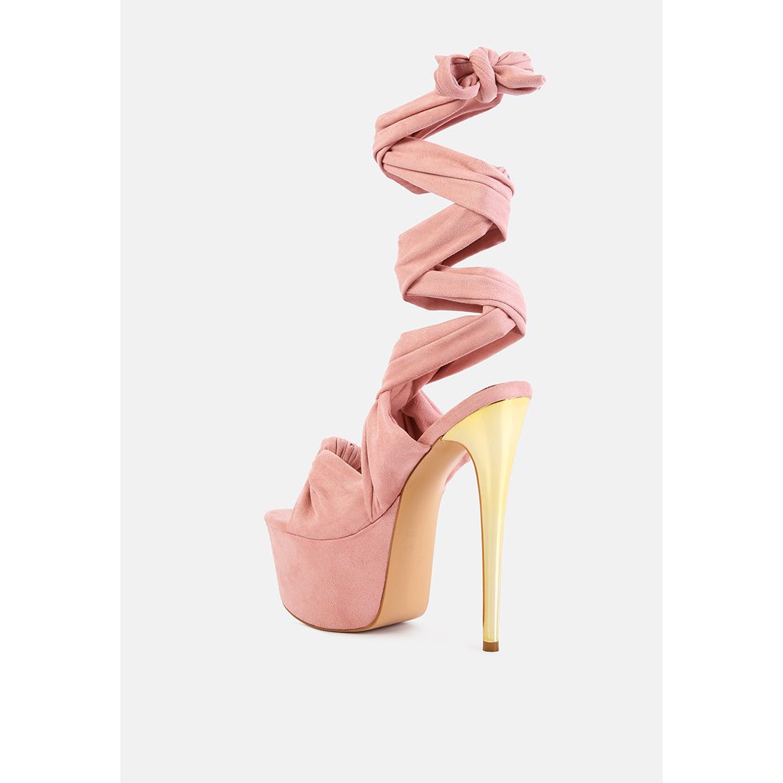 Bauble High Heeled Lace Up Sandals-3