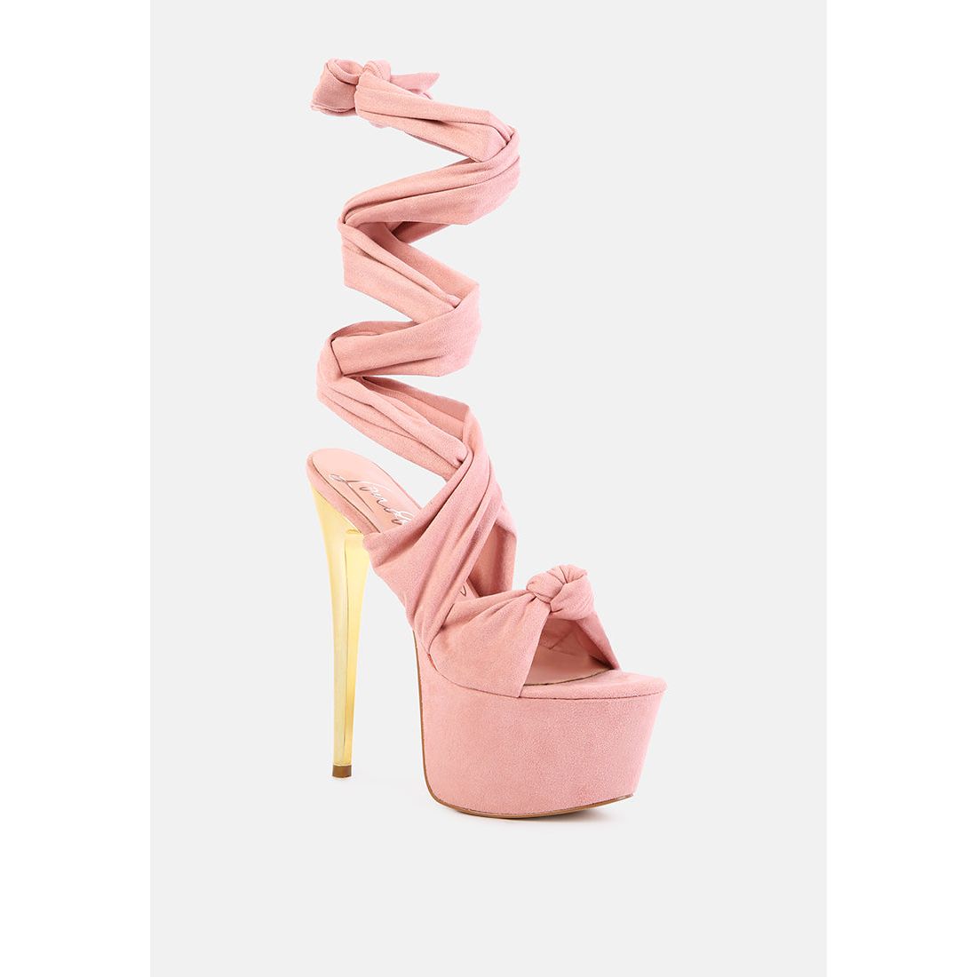 Bauble High Heeled Lace Up Sandals-2