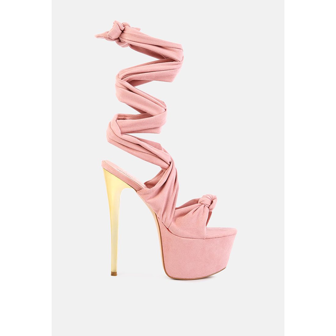 Bauble High Heeled Lace Up Sandals-0