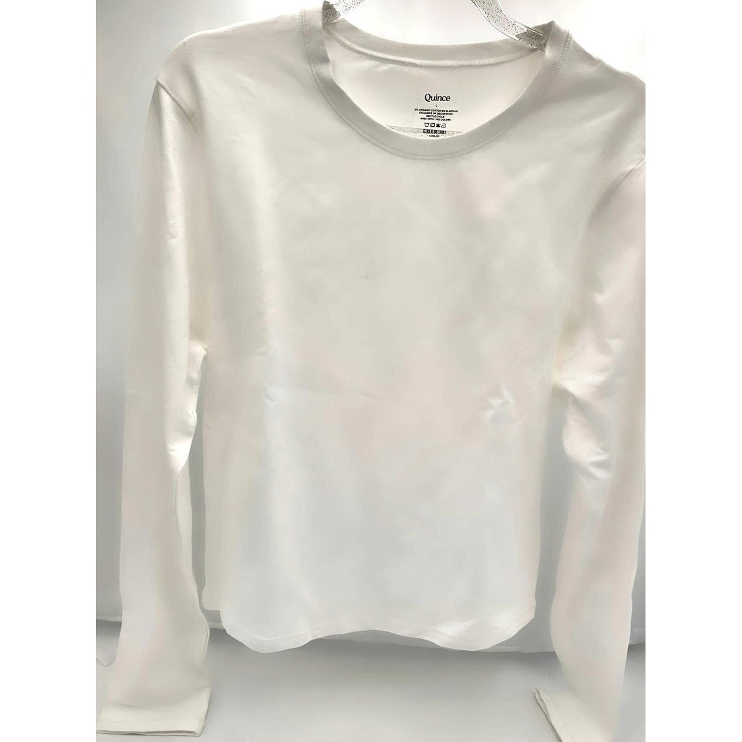 Quince Classic White Long Sleeve Shirt - Cozy Yet Classy/L