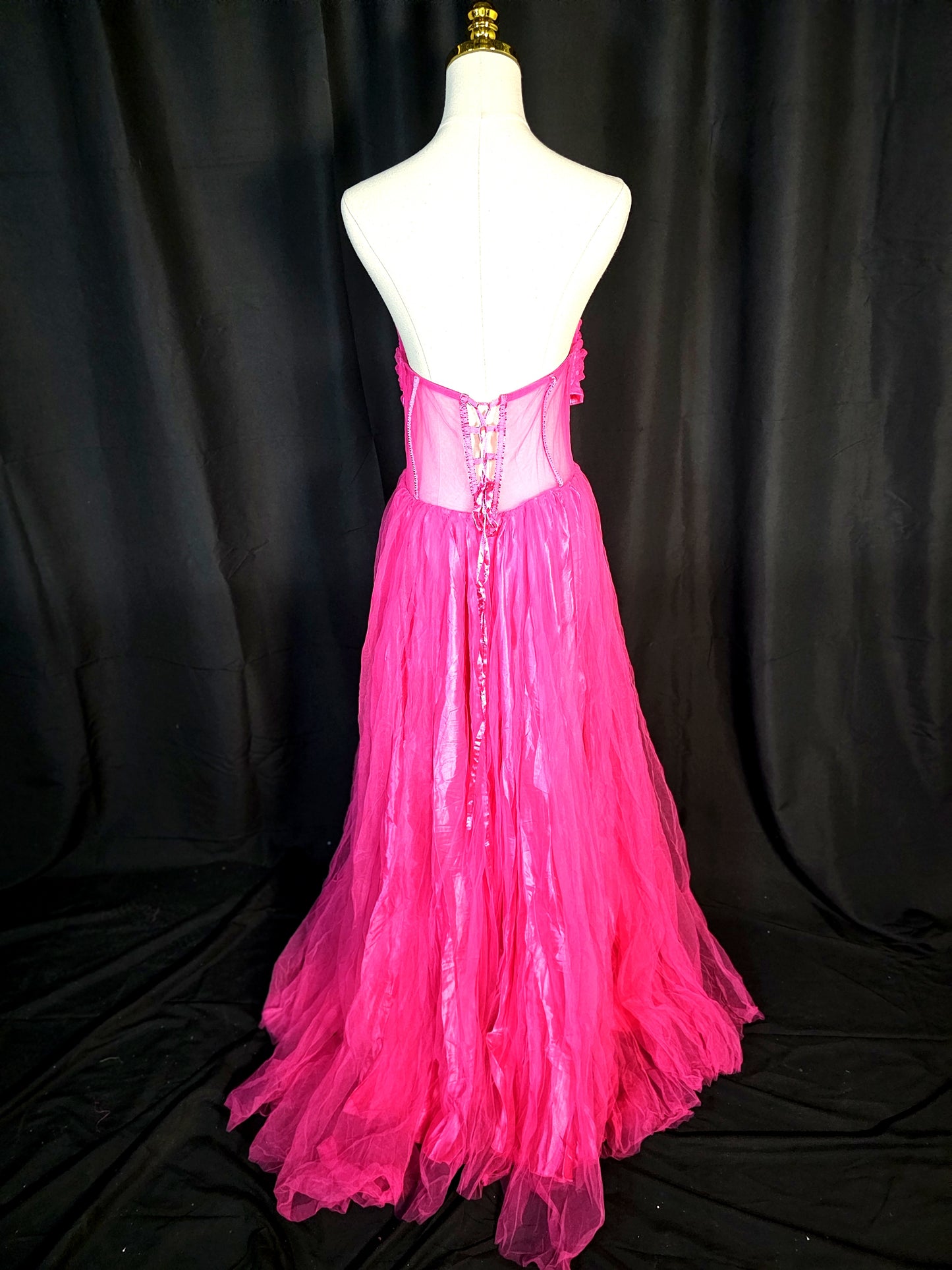 Bubblegum Bliss Evening Gown: Flutter into Fabulousness!