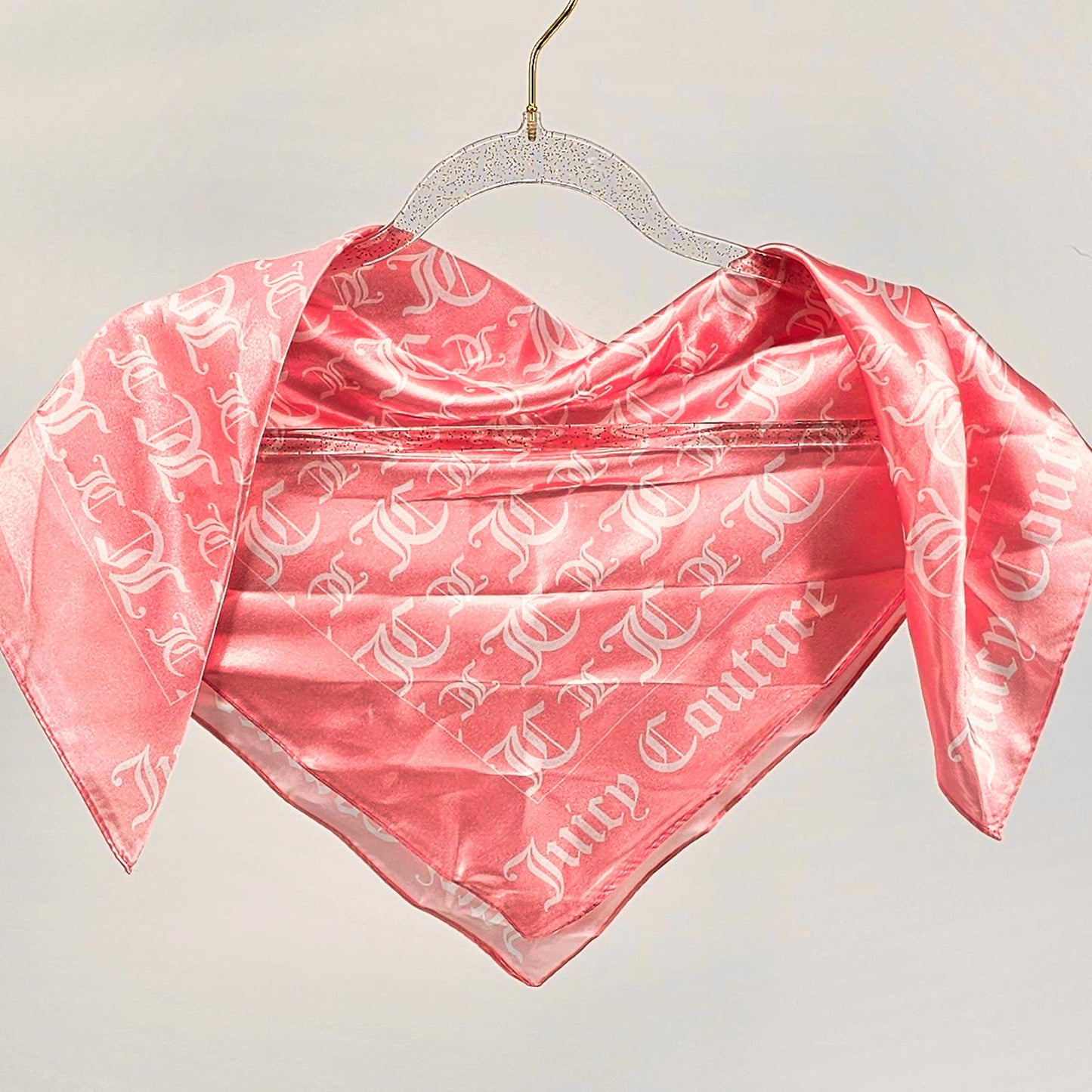 Juicy Couture Pink Satin Scarf - The Ultimate Neck Hugger