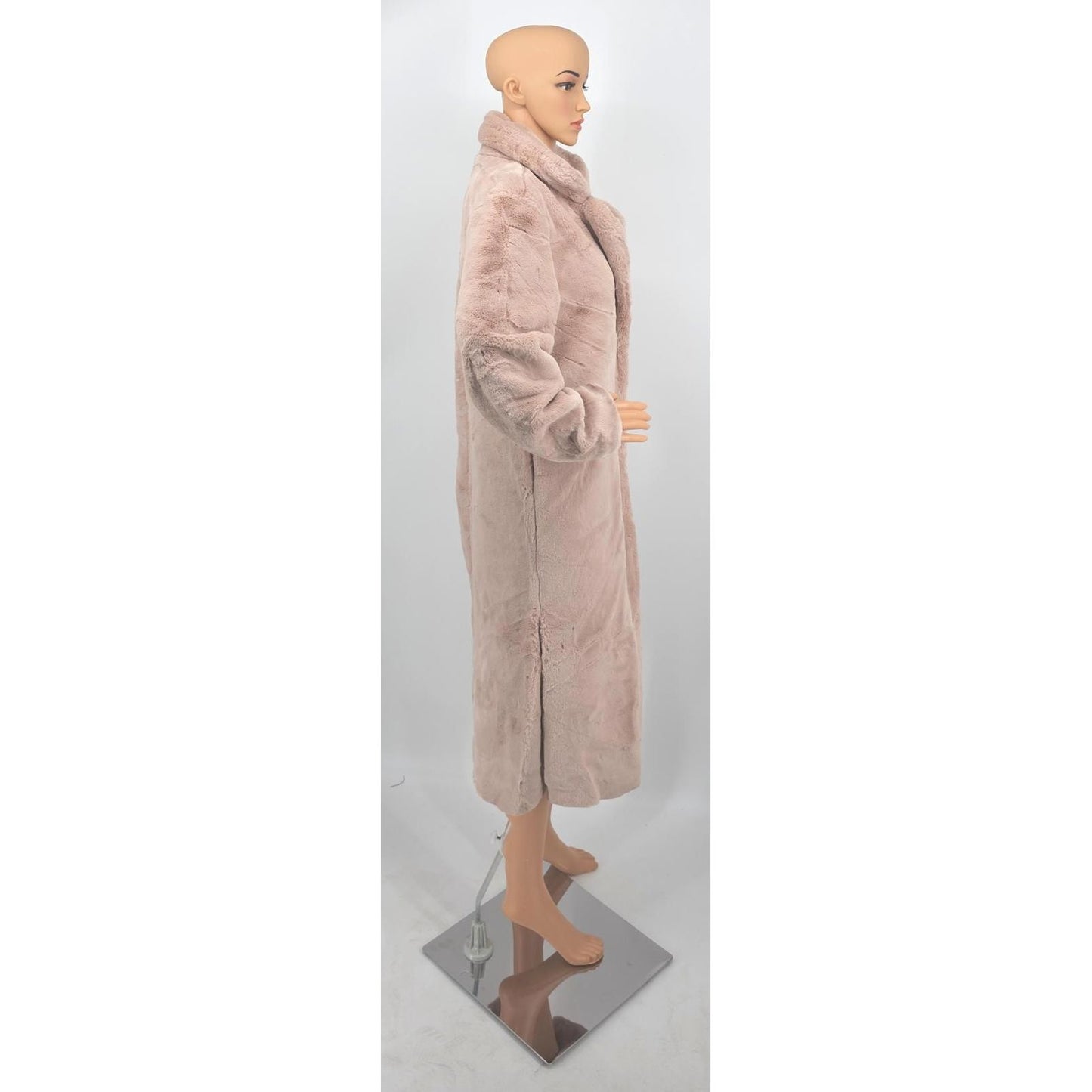 Juicy CoutureLuxuriously Cozy Blush Pink Faux Fur Long Coat - Your Winter Hug!/S