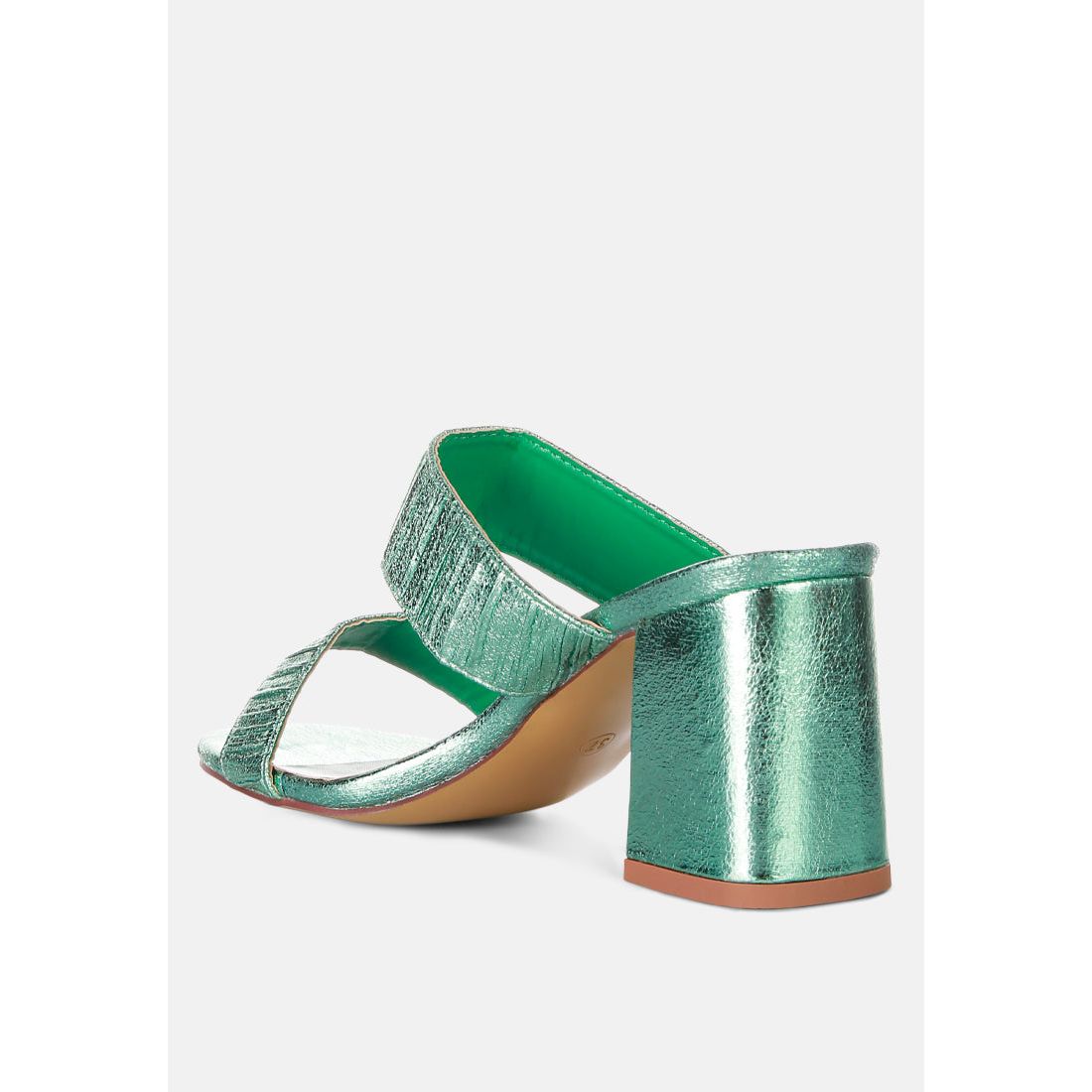 Giblet Metallic Slip On Block Heels-2