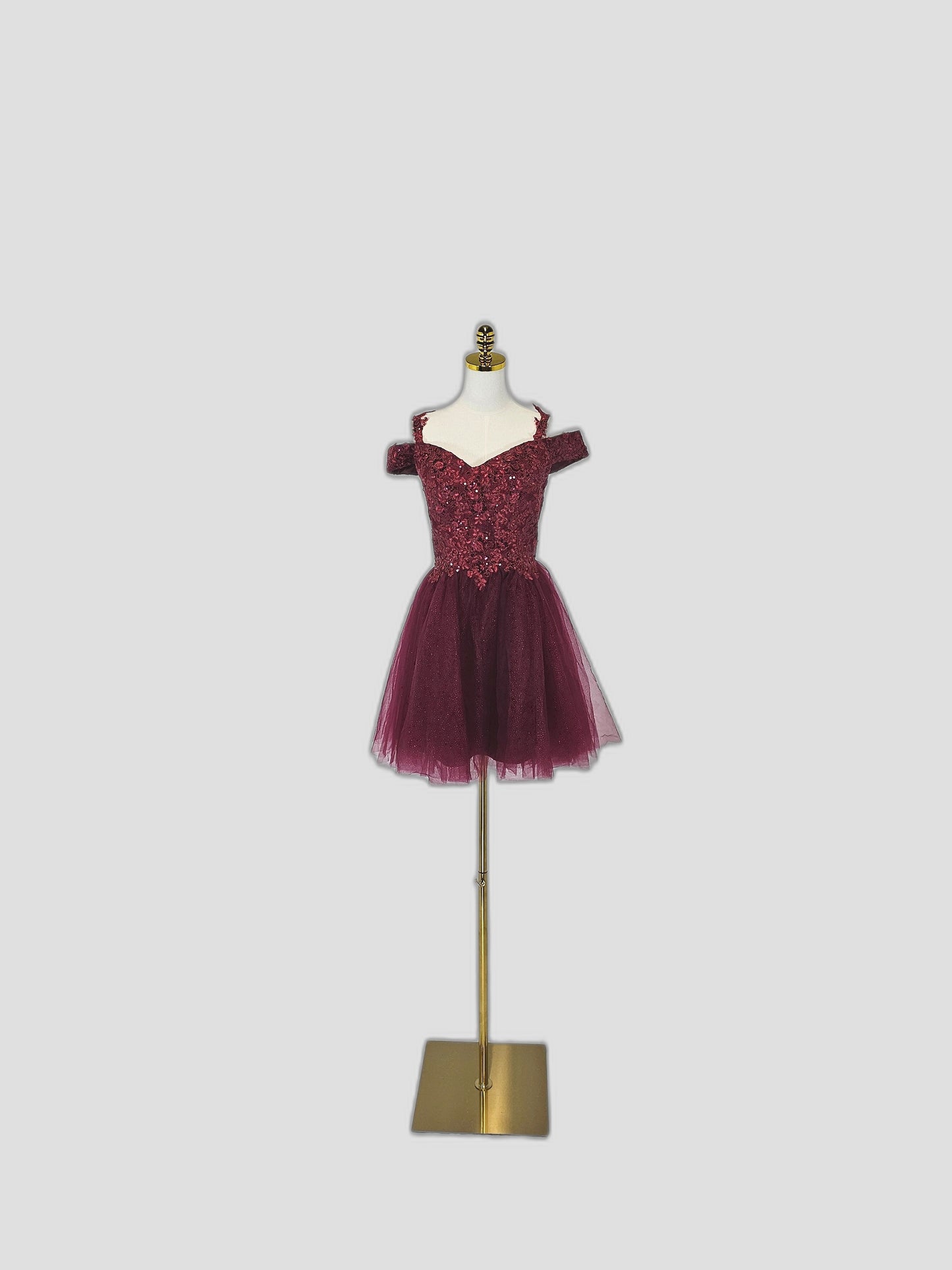 Burgundy Dream: The Tutu-tally Gorgeous Party Dress