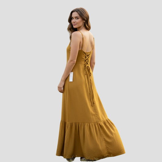 Golden Hour Glamour Maxi Dress