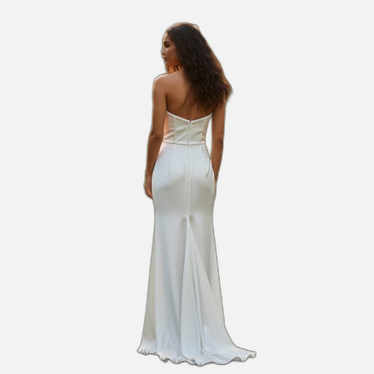 Glamorous Strapless Evening Dress or Bridal Gown