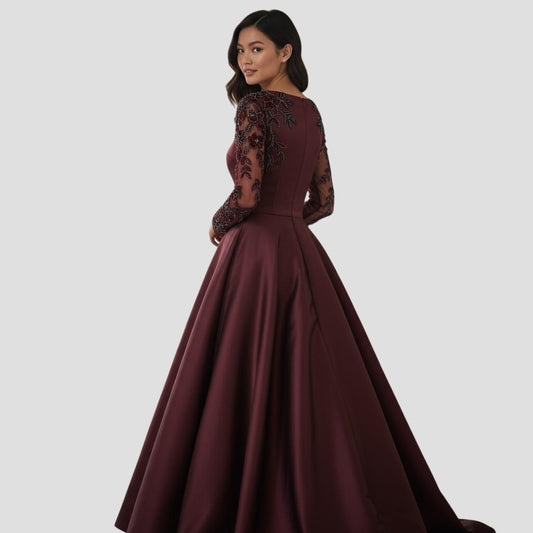 Mac Duggal Garnet Gown: A Slice of Glamour with a Side of Drama