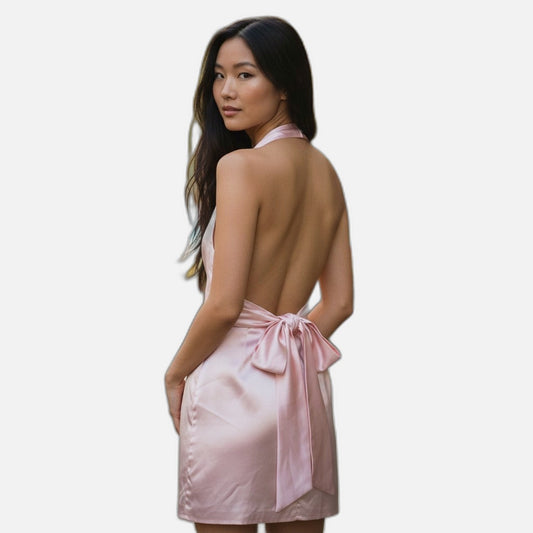 Blushing Belle Satin Dress: Where Elegance Meets Sass