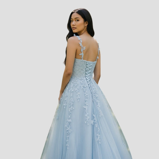 Sky-Blue Daydream Maxi Dress: Float into Style!