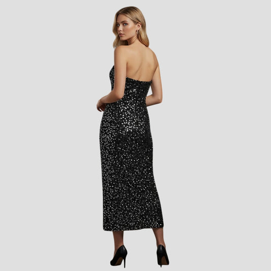Starry Night Sparkle Dress: Shine Like the Cosmos