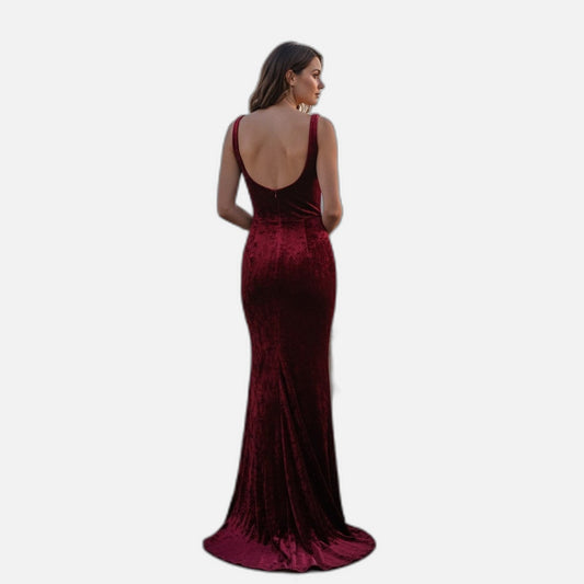 Velvet Vixen: The Berry Divine Evening Gown