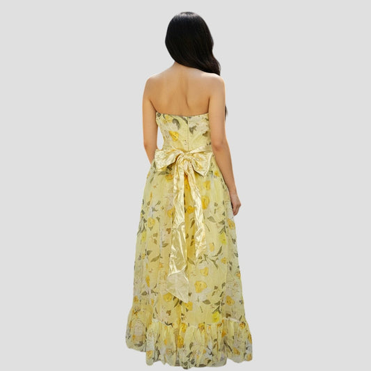 Sunshine Serenade Floral Midi Dress