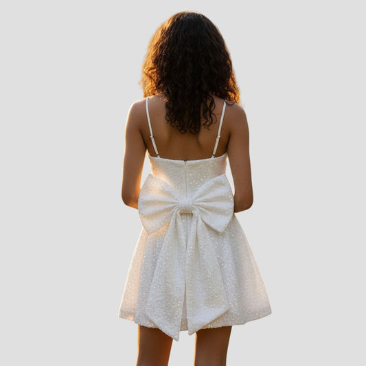 Sparkle & Shine: The Dazzling Little White Dress