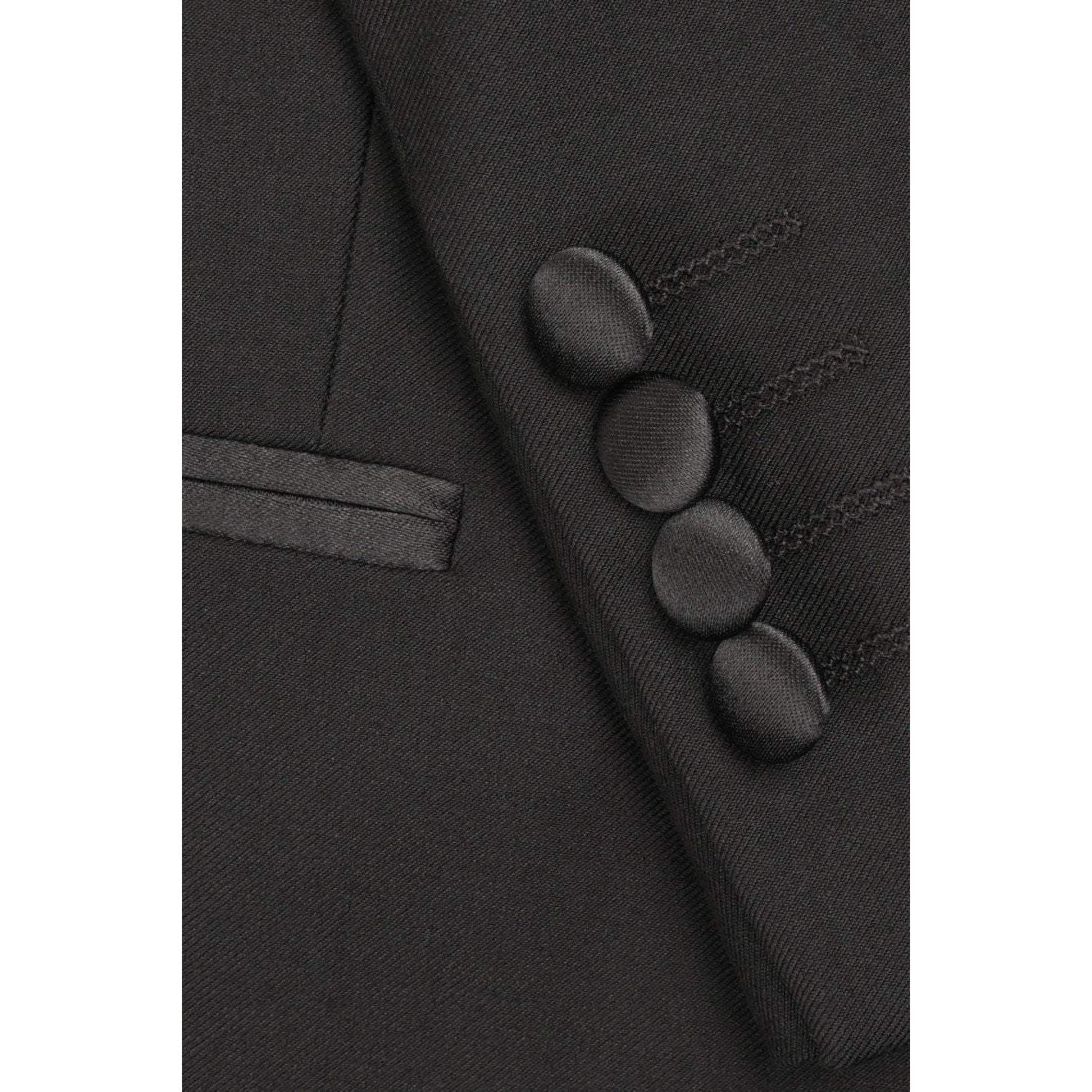 "Milan" Black Tuxedo Jacket Peak (Separates)-2