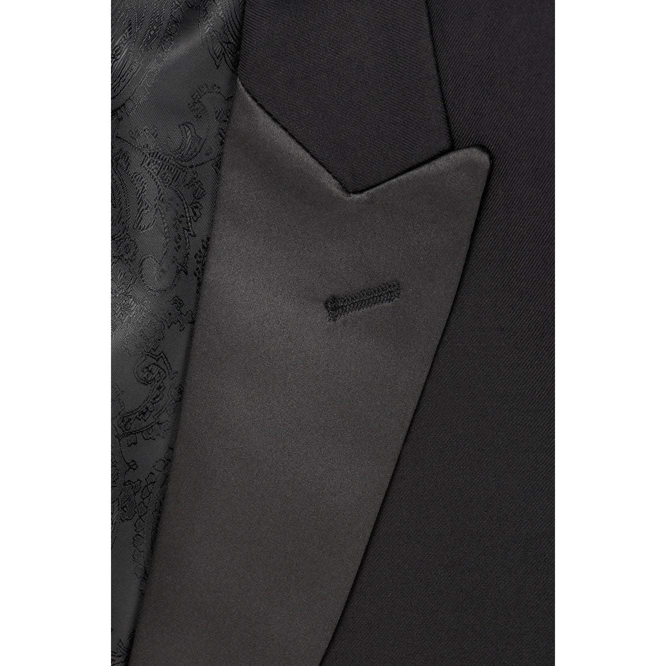 "Milan" Black Tuxedo Jacket Peak (Separates)-1