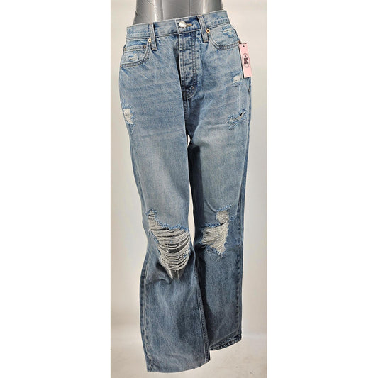 Juicy Couture Medium Blue Vintage Vibes Distressed Relaxed Fit Women's Jeans/26"