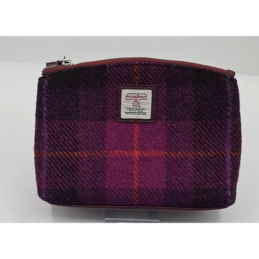 Maccessori Purple Harris Tweed & Leather Pouch - Your New Fancy Stash Spot