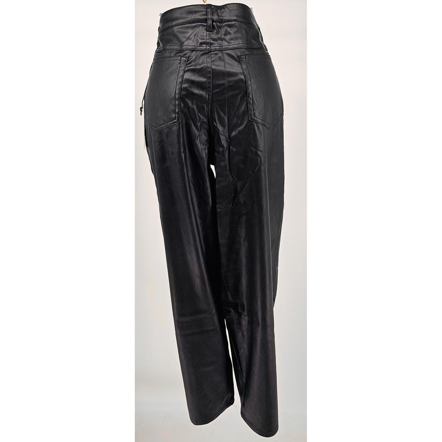 Juicy Couture Sleek Women's Faux Leather Pants - Channel Your Inner Rockstar/22W