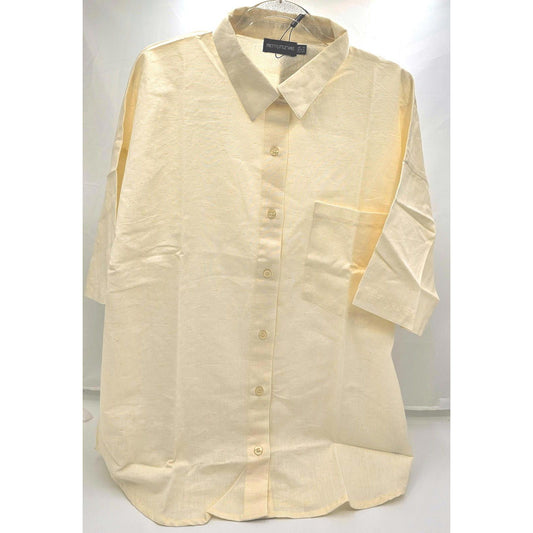 PrettyLittleThing Stone Linen Oversized Shirt - Creamy Dreamy Edition/8