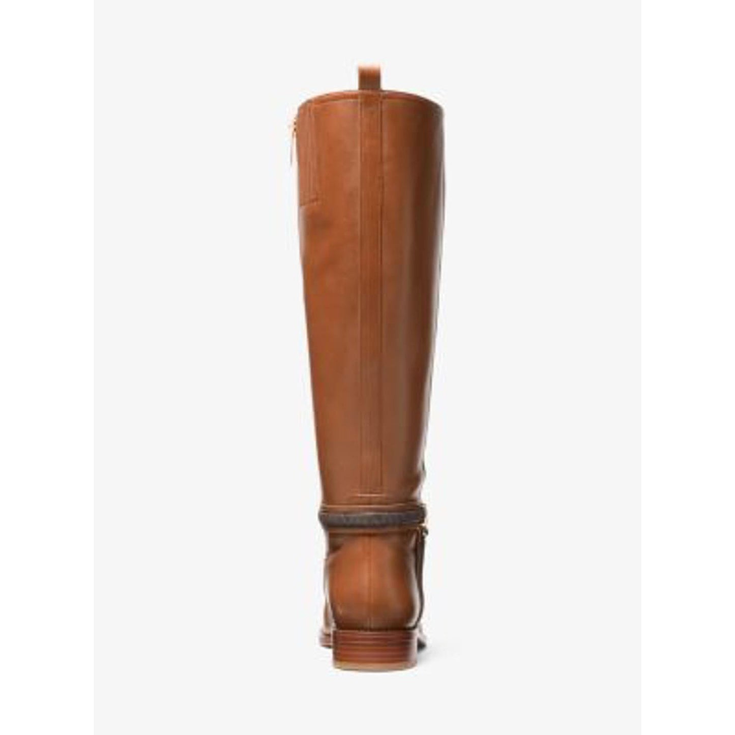 Michael Kors Mindy Leather and Signature Logo Trim Boot/6M