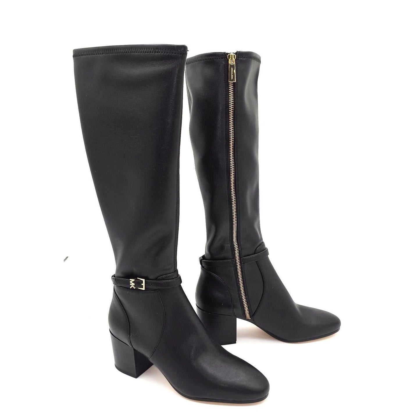 Michael Kors Outlet Ella Block Heel Boot 9 Wide