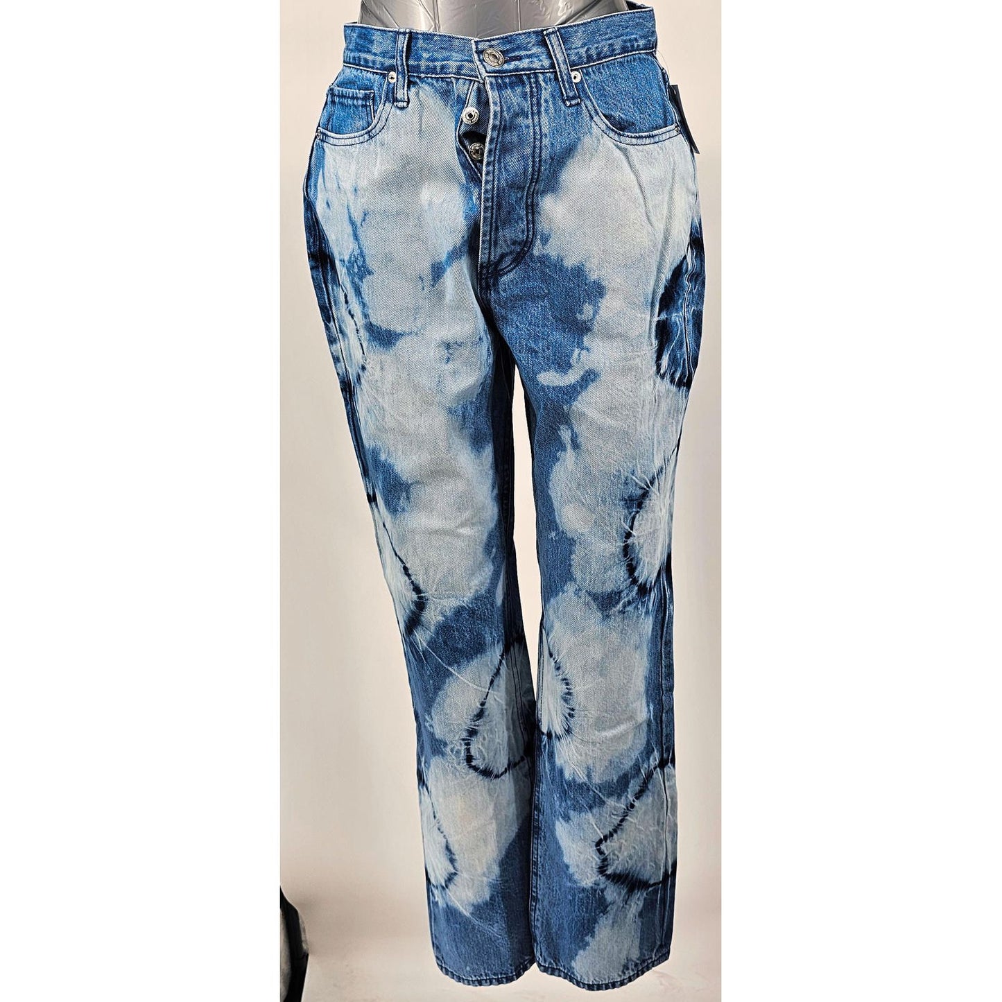 Juicy Couture Groovy Tie-Dye Straight Leg Jeans - Denim Dreams Come True/28"