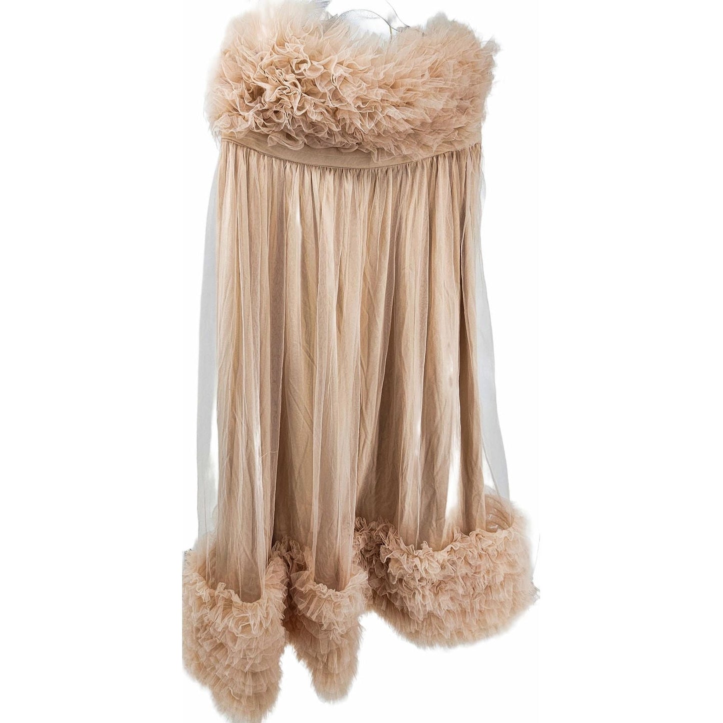 Fluffy Dream Strapless Dress - The Ultimate Cloud Nine Experience