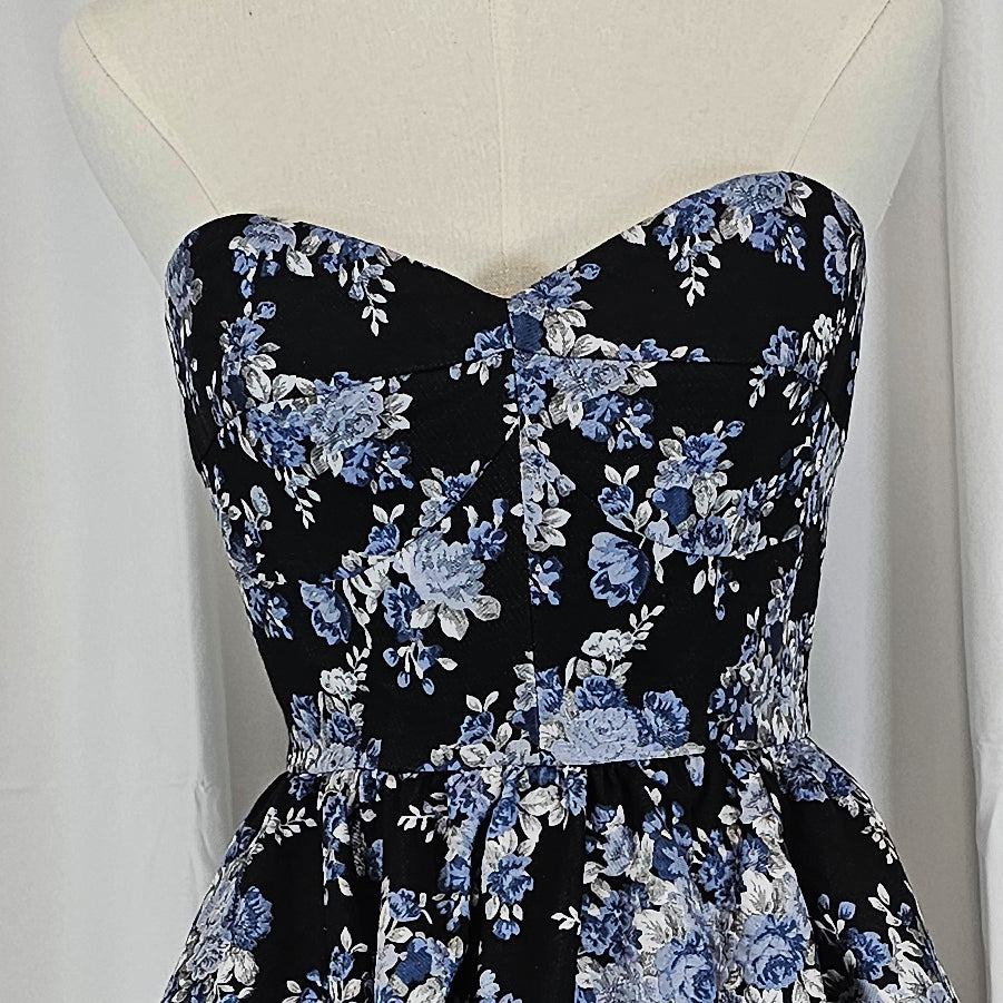 Floral Fantasy Fit-and-Flare Dress: Where Elegance Blooms